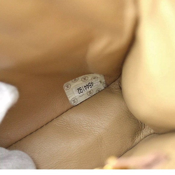 CHANEL BAG DOUBLE FLAPS BEIGE CHAIN QUILTED 💝 - Picture 9 of 9